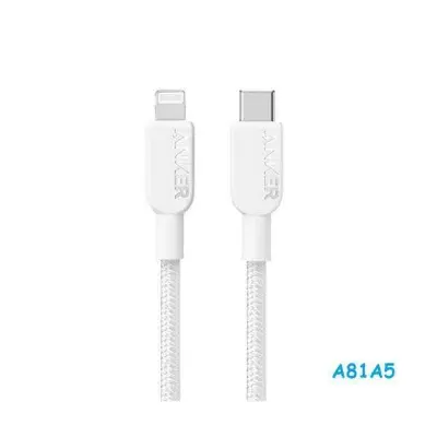 Picture of Anker 310 Type C to Lightning Cable 0.9m Long – A81A5 Breaided -White