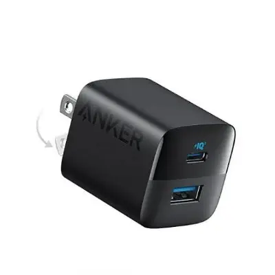 Picture of Anker 323 33W Dual Port Foldable Wall Charger Adapter -Black