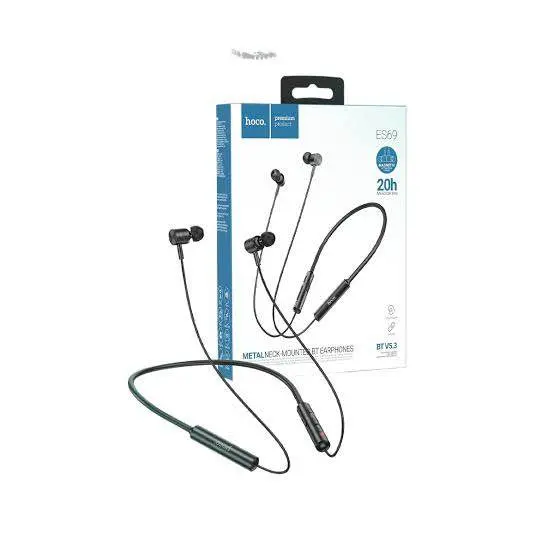 Picture of Hoco ES69 Platinum Bluetooth Neckband 20hrs Battery -Black