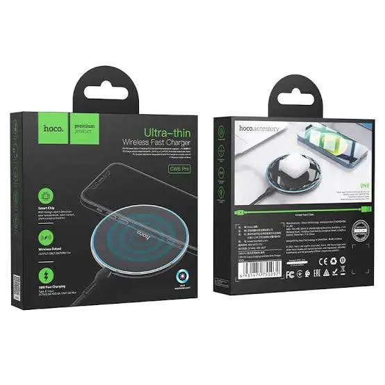 Picture of Hoco CW6 Pro Easy 15W Wireless Fast Charger -Black