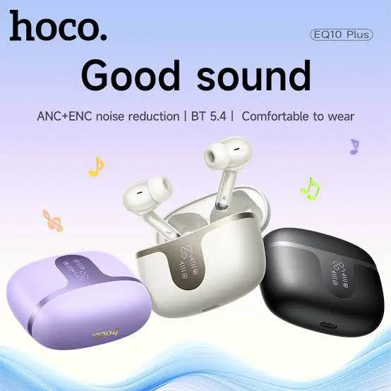Picture of Hoco EQ10 Plus ANC Earbuds -Black