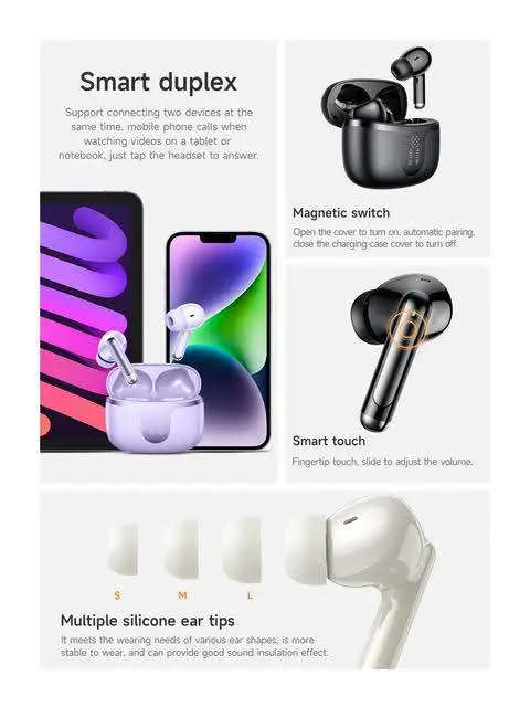 Picture of Hoco EQ10 Plus ANC Earbuds -Black