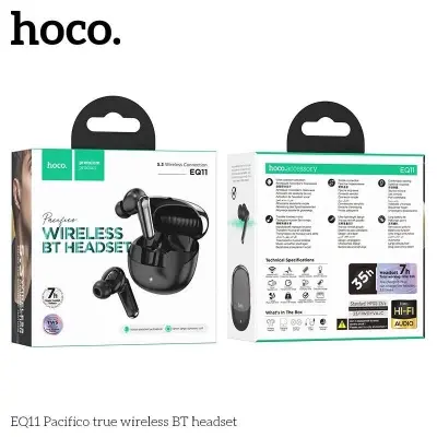Picture of HOCO EQ11 True Wireless ANC Noise Reduction Bluetooth Headset -Black