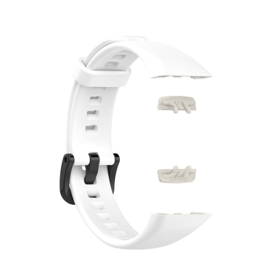 Picture of Huawei Honor Band 6 Smart watch Strap Premium Belt Solid Color Wristband Soft Replacement Sport Bracelet Strap (White,Freesize)