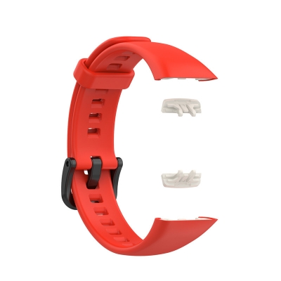 Picture of Huawei Honor Band 6 Smart watch Strap Premium Belt Solid Color Wristband Soft Replacement Sport Bracelet Strap (Red,Freesize)