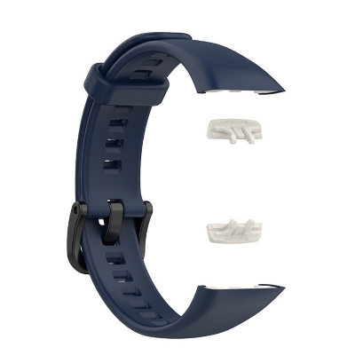 Picture of Huawei Honor Band 6 Smart watch Strap Premium Belt Solid Color Wristband Soft Replacement Sport Bracelet Strap (Midnight Blue,Freesize)