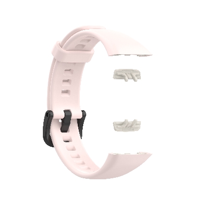 Picture of Huawei Honor Band 6 Smart watch Strap Premium Belt Solid Color Wristband Soft Replacement Sport Bracelet Strap (Light Pink,Freesize)