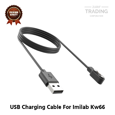Picture of Imilab KW66 Magnetic Charging Cable High Quality USB Charger Cable USB Charging Cable Dock Bracelet Charger for Xiaomi Imilab KW66 Smart Watch (Black)