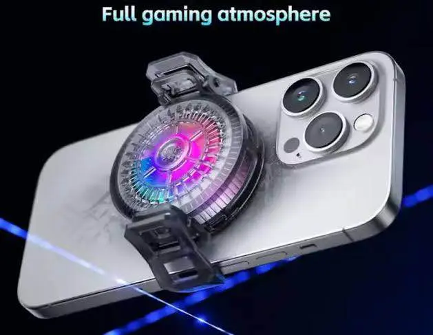 Picture of PLEXTONE UF1 RGB Magnetic Radiator Phone Cooler Cooling Fan Magnetic -Black