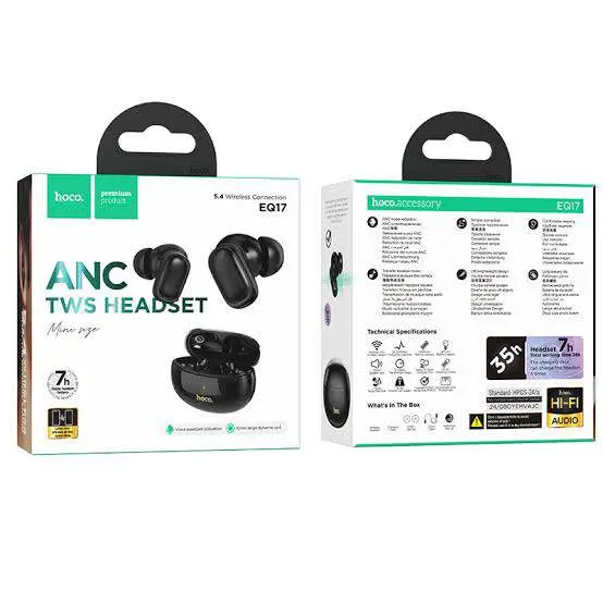 Picture of Hoco EQ17 ANC+ENC TWS HEADSET -Black