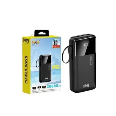 Picture of MKB PK32 PD 22.5W OUTPUT INTELLIGENT DIGITAL DISPLAY 20000mAh POWER BANK -Black