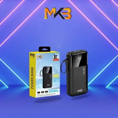 Picture of MKB PK32 PD 22.5W OUTPUT INTELLIGENT DIGITAL DISPLAY 20000mAh POWER BANK -Black