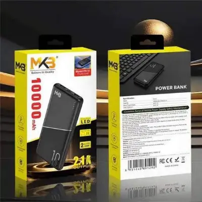 Picture of MKB PK10 2.1A 10000mah Power Bank -Black