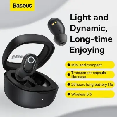 Picture of Baseus Bowie WM02 True Wireless Earphones -Black