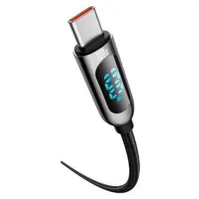 Picture of Baseus Display Fast Charging Data Cable Type-C to Type-C 100W -Black