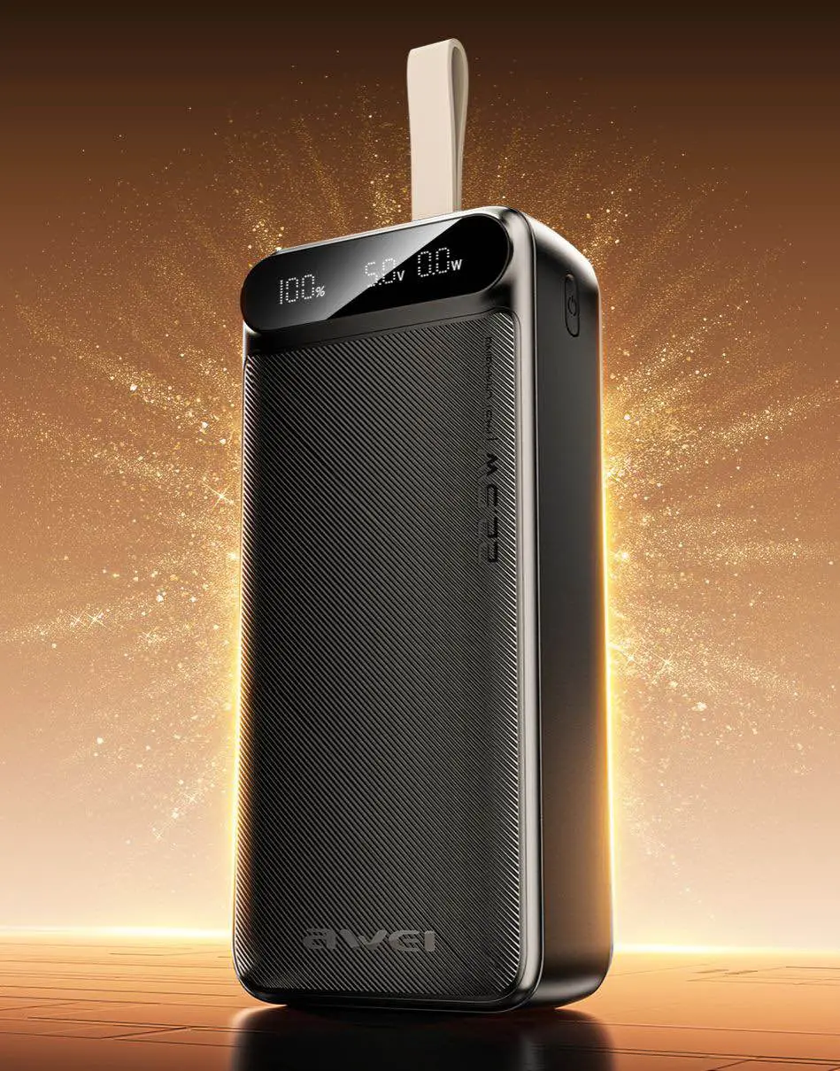 Picture of Awei PA-12 30000mAh Fast Charging Power Bank -Black