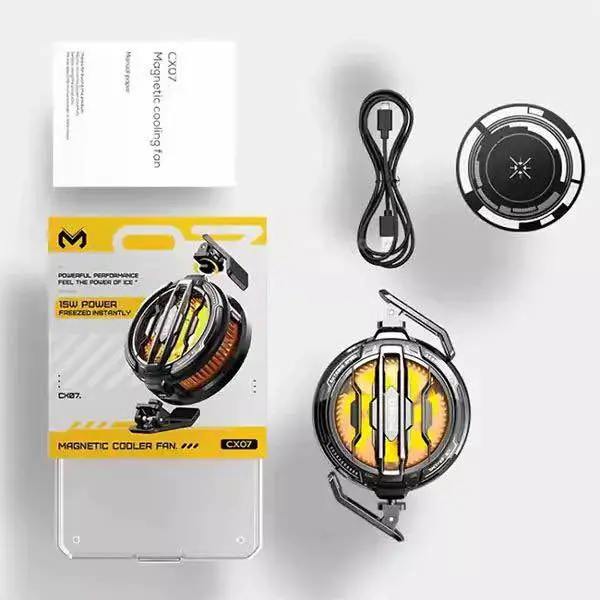 Picture of MEMO CX07 15W Magnetic Mobile Phone Cooler -Black
