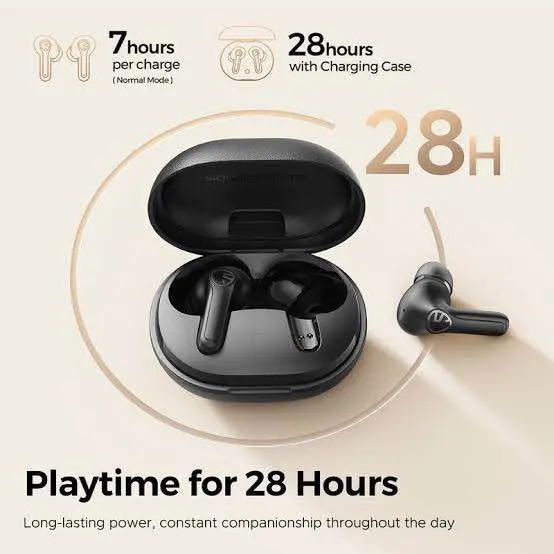 Picture of SoundPeats T3 Pro 35dB ANC Wireless Earbuds -Black