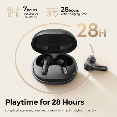 Picture of SoundPeats T3 Pro 35dB ANC Wireless Earbuds -Black