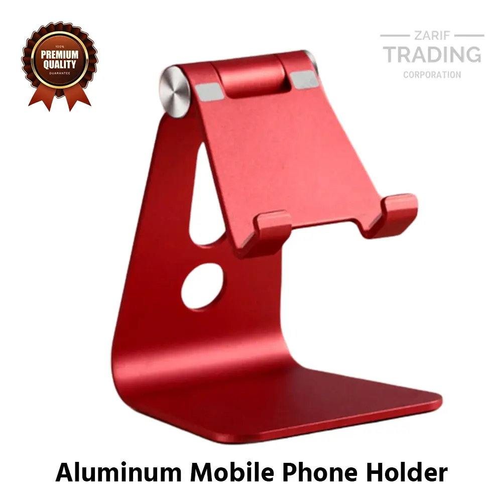 Picture of Aluminum Mobile Phone Holder Stand for Smartphone (Red)