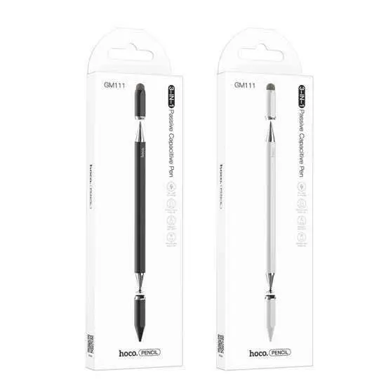 Picture of Hoco GM111 3-IN-1 Passive Capacitive Stylus Pen---Time Square -Black