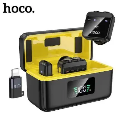 Picture of Hoco L17 Wireless Lavalier Lapel Microphone -Black