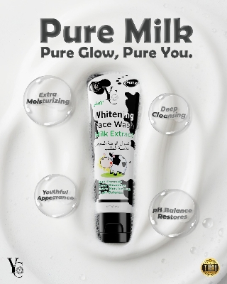 Picture of YC Face Wash Milk Extract 100ml - White