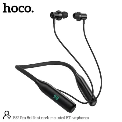 Picture of Hoco ES2 Pro 130 Hours Backup Neckband Latest -Black
