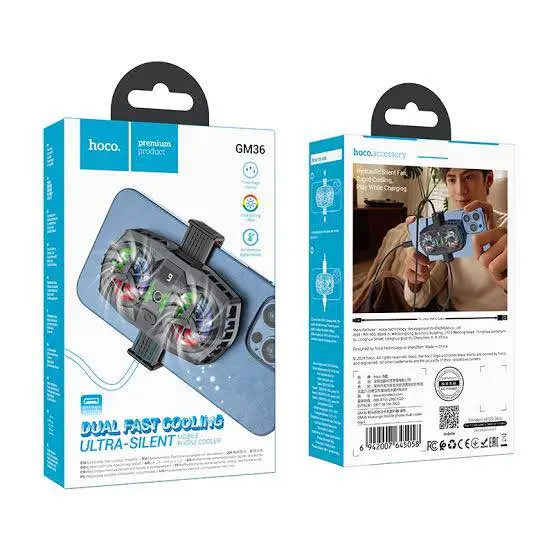 Picture of Hoco GM36 Mustango Mobile Phone Dual Cooler -Black