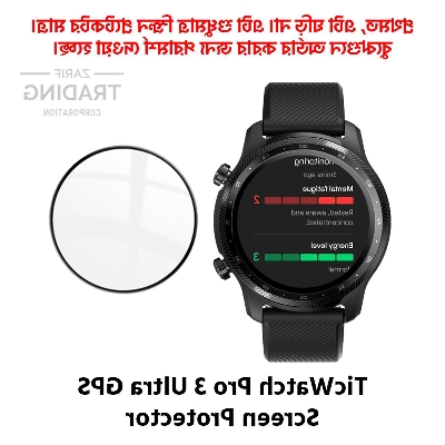 Picture of TicWatch Pro 3 Ultra GPS Full Coverage PMMA Screen Protector (Black Border With Transparent)