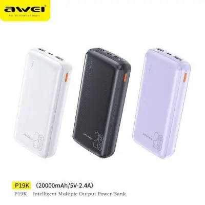 Picture of Awei P19K 20000mAh 2.4A Slim Powerbank -Black