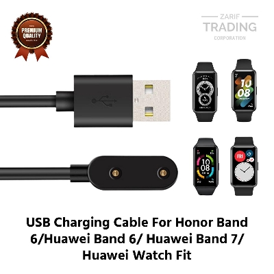 Picture of Honor band 6 Huawei band 6 Huawei Bnad7 Huawei Watch Fit Magnetic Charging Cable High Quality USB Charger Cable USB Charging Cable Dock Bracelet Charger for Honor band 6 Huawei band 6 Huawei Bnad7 Huawei Watch Fit Smart Watch (Black)