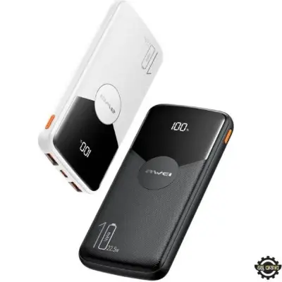 Picture of Awei P63K Power Bank 10000mAh 22.5W Fast Charging Power Bank – Price in Bangladesh -Black