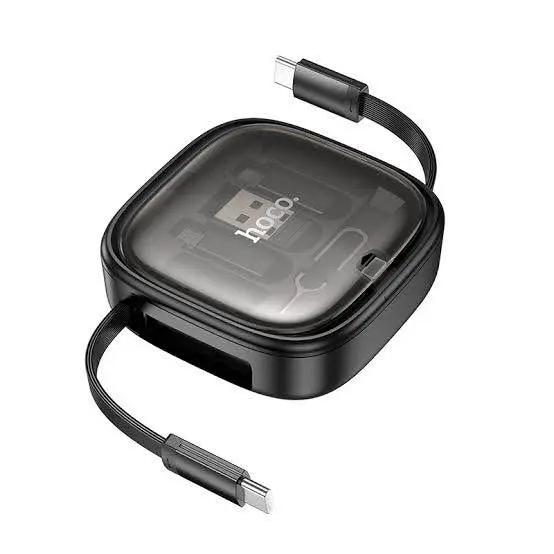 Picture of Hoco U140 Retractable Charging Data Cable Set -Black