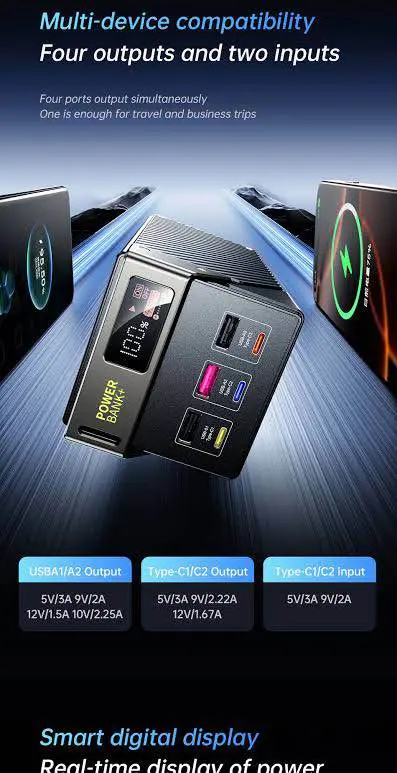 Picture of Awei PA33 50000mAh 22.5W PowerBank -Black