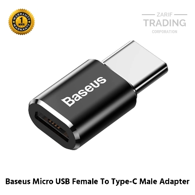 Picture of Baseus Micro USB Female To Type-C Male Adapter Converter CAMOTG-01 (Black)