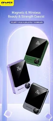 Picture of Awei P39K 10000mah 20W PD Wireless Magnetic PowerBank -Black