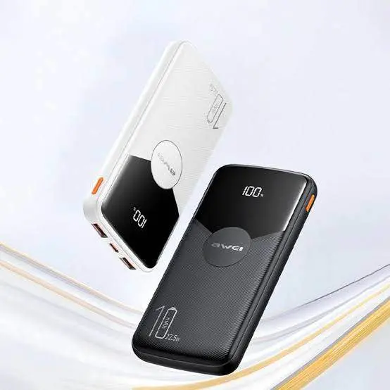 Picture of Awei P63K Power Bank 10000mAh 22.5W Fast Charging Power Bank -Black