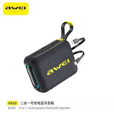 Picture of Awei KA20 2in1 Rechargable portable Blutooth Spekaer -Black