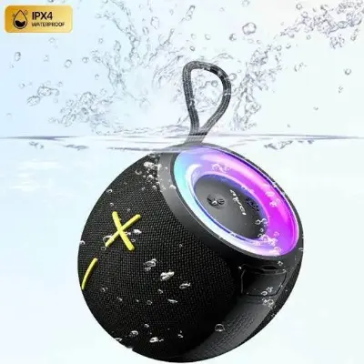 Picture of Awei KA19 Portable Bluetooth Speaker 12w Extra high power Phantom lighting TWS interconnected surround sound effect speakers for home outdoors -Black
