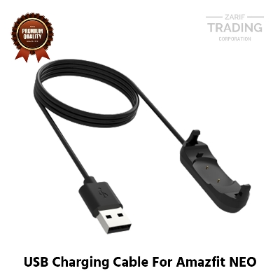 Picture of Amazfit NEO Magnetic Charging Cable High Quality USB Charger Cable USB Charging Cable Dock Bracelet Charger for Amazfit NEO Smart Watch (Black)