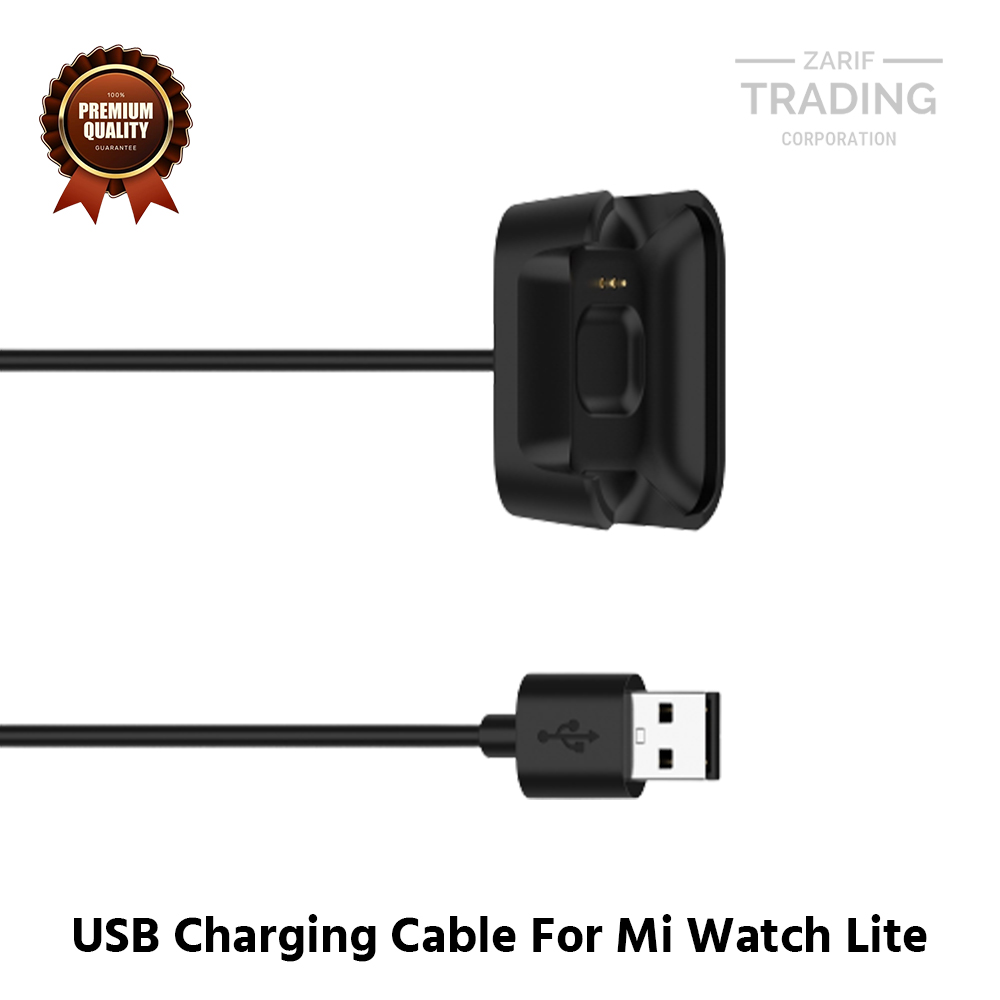 Picture of Xiaomi Mi Watch Lite Magnetic Charging Cable High Quality USB Charger Cable USB Charging Cable Dock Bracelet Charger for Xiaomi Mi Watch Lite Smart Watch (Black)