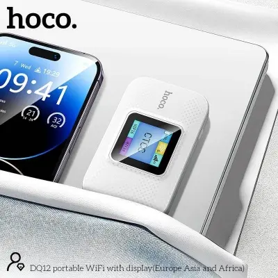 Picture of DQ12 Mobile Portable WiFi Router | 10-Hour Battery | Connects 6 Users -White