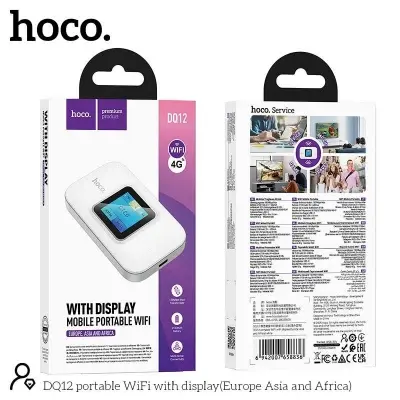 Picture of DQ12 Mobile Portable WiFi Router | 10-Hour Battery | Connects 6 Users -White