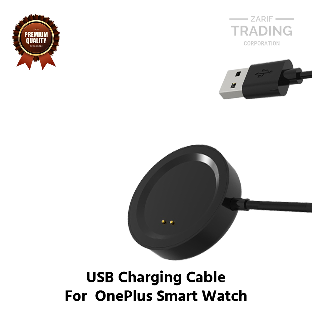 Picture of OnePlus Smart Watch Magnetic Charging Cable High Quality USB Charger Cable USB Charging Cable Dock Bracelet Charger for OnePlus Smart Watch (Black)