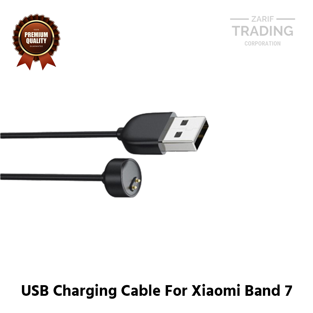 Picture of Xiaomi Band 7 Mi Band 7 Magnetic Charging Cable High Quality USB Charger Cable USB Charging Cable Dock Bracelet Charger for Xiaomi Band 7 Mi Band 7 Smart Watch (Black)