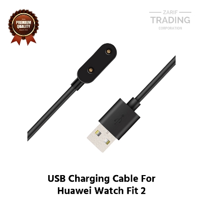 Picture of Huawei Watch Fit 2 Magnetic Charging Cable High Quality USB Charger Cable USB Charging Cable Dock Bracelet Charger for Huawei Watch Fit 2 Smart Watch (Black)