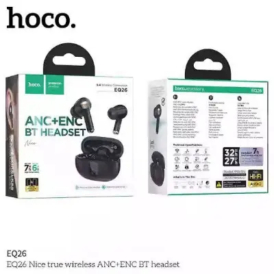Picture of Hoco EQ26 Nice true wireless ANC+ENC BT headset Earbuds -Black