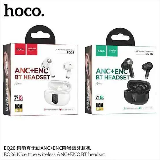 Picture of Hoco EQ26 Nice true wireless ANC+ENC BT headset Earbuds -Black