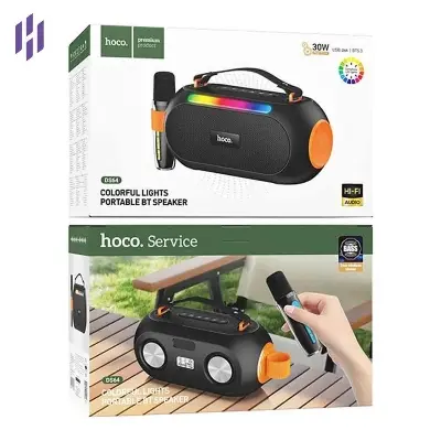 Picture of DS64 30W Bluetooth Speaker with Mic | With Vibrant Multi-Color LED Light -Black